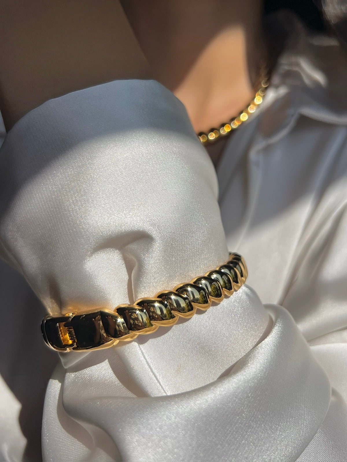 Bracelete Joice Volta Torcida 17cm - Tiff Joias