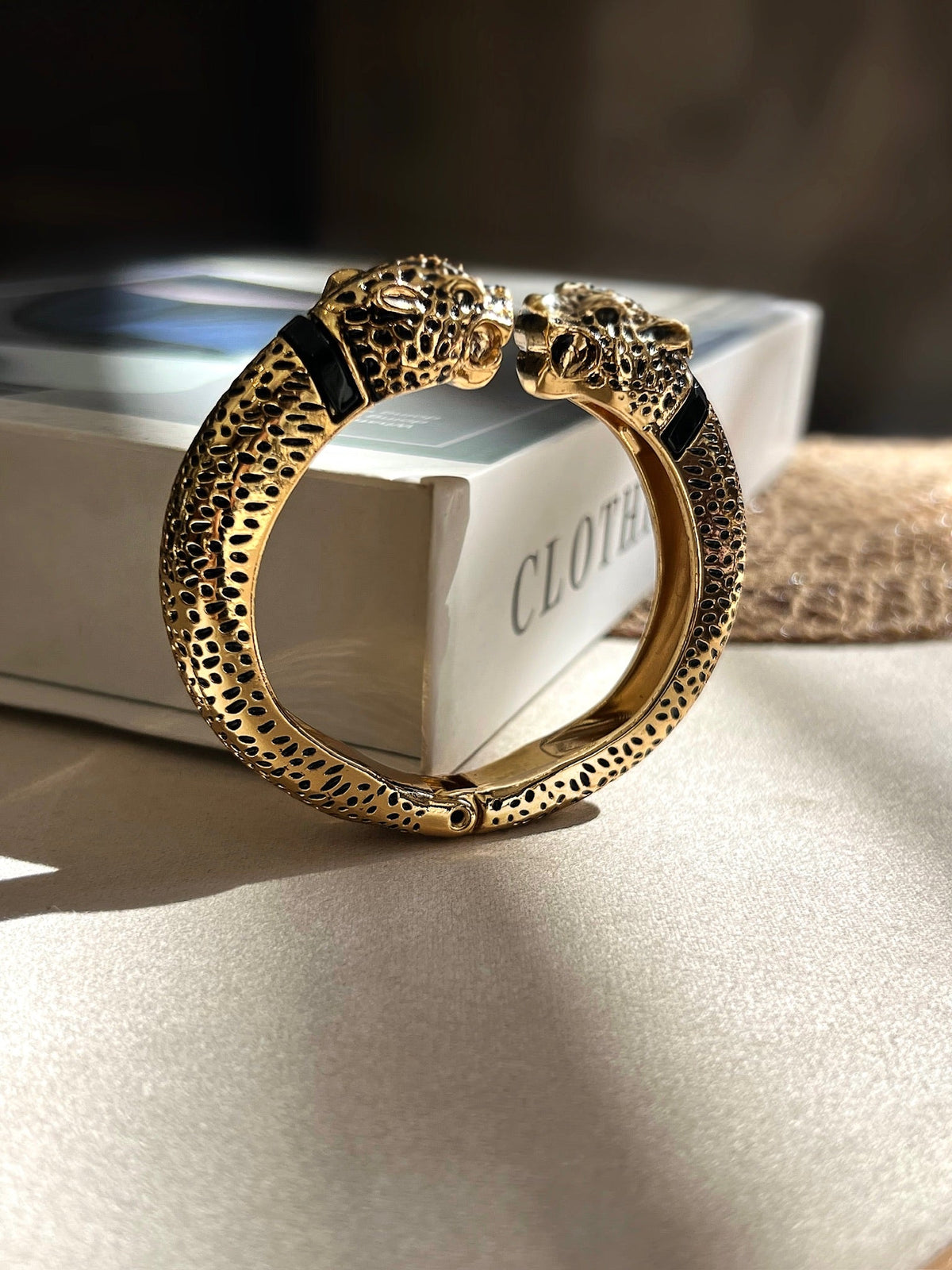 Bracelete Onça Banho Ouro 18k - Tiff Joias