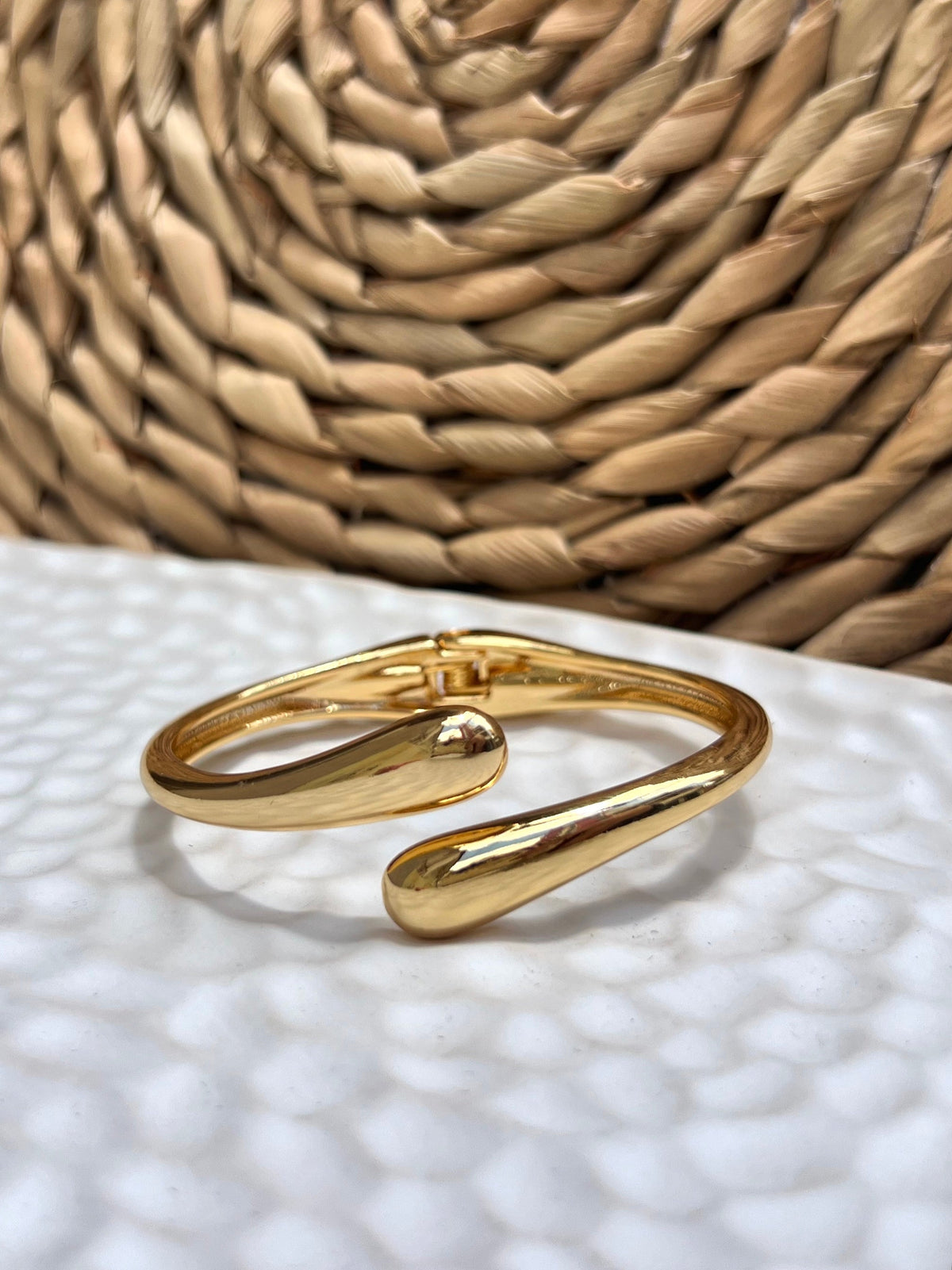 Bracelete Orgânico Banho Ouro 18k - Tiff Joias