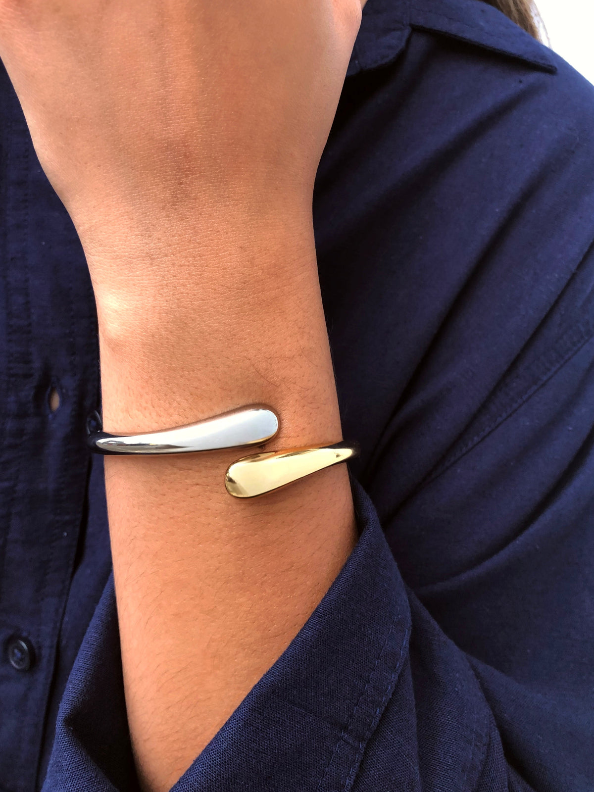 Bracelete Orgânico Duo Banho - Tiff Joias