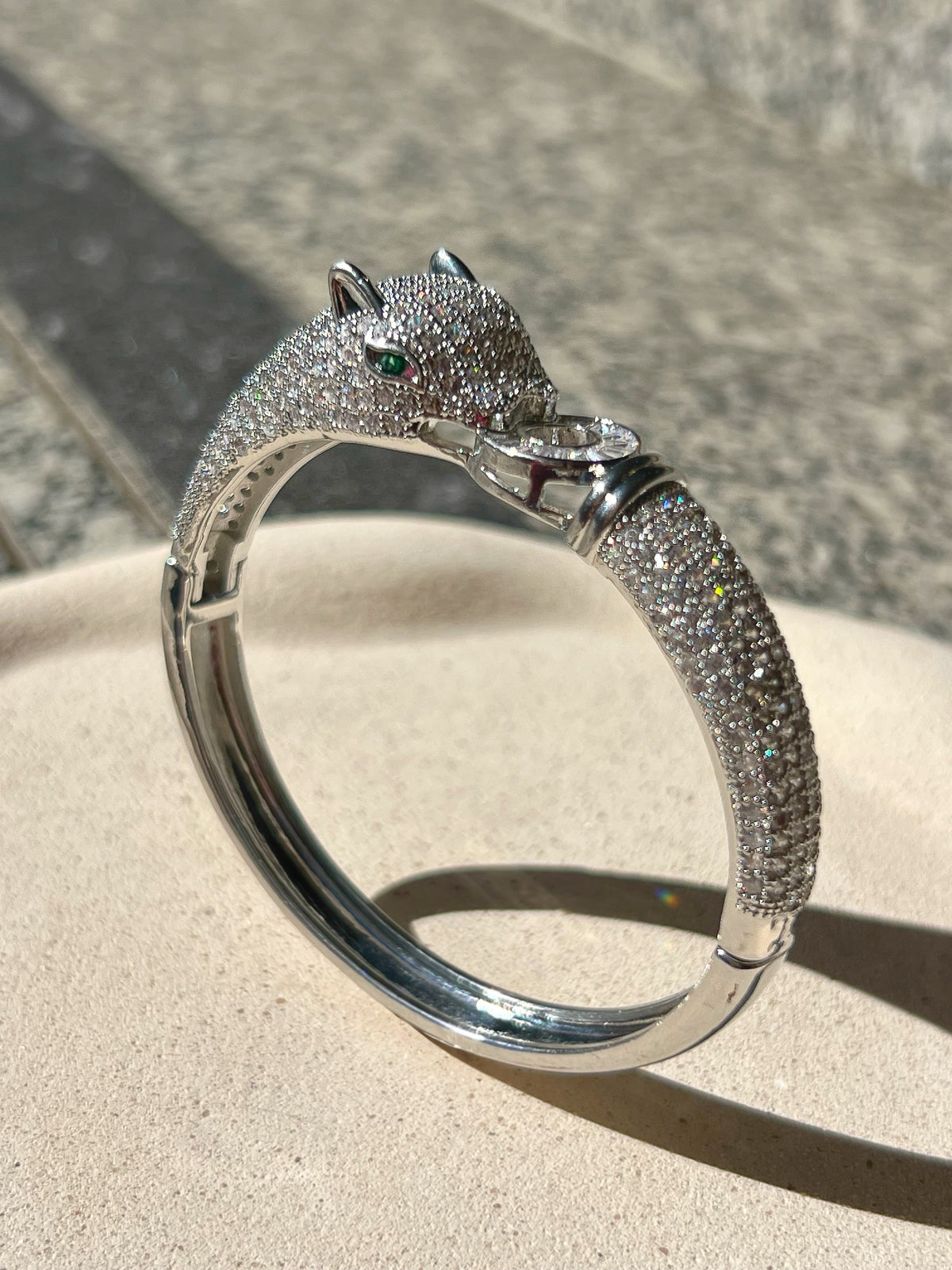 Bracelete Pantera Cravejado Com Zircônias - Tiff Joias