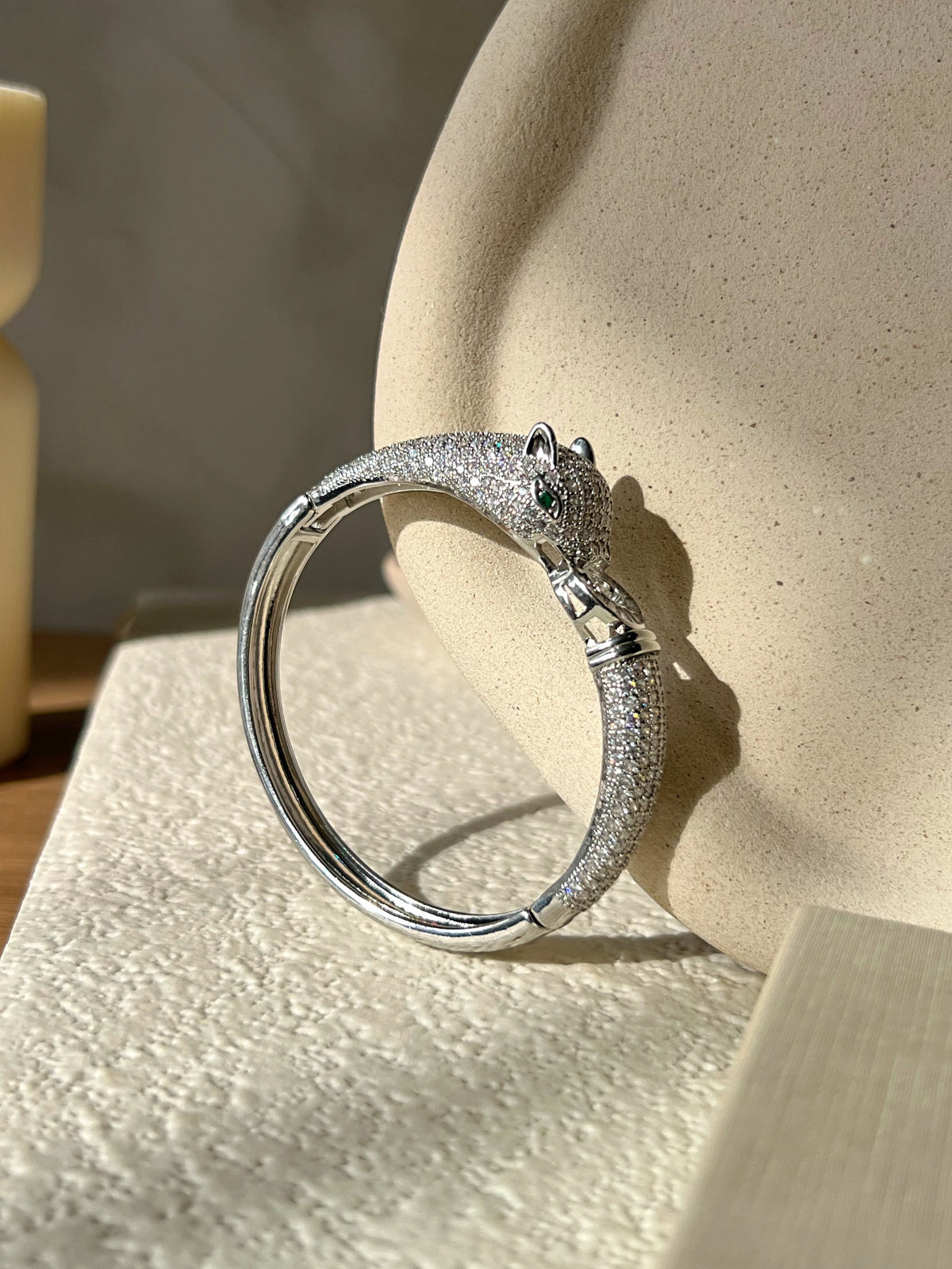 Bracelete Pantera Cravejado Com Zircônias - Tiff Joias