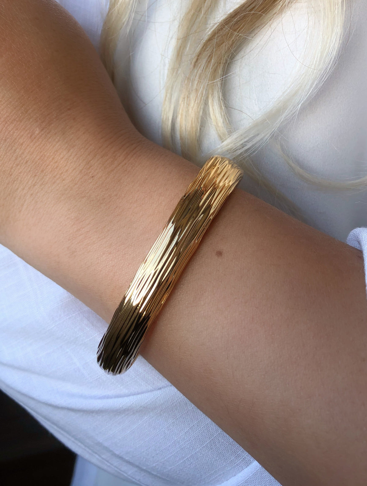 Bracelete Simone Em Banho Ouro 17cm - Tiff Joias