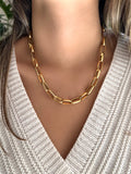 Colar Corrente Elos G Banho Ouro 18k 50cm - Tiff Joias
