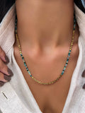 Colar Hematita Com Mix Cristais Acqua 50cm - Tiff Joias