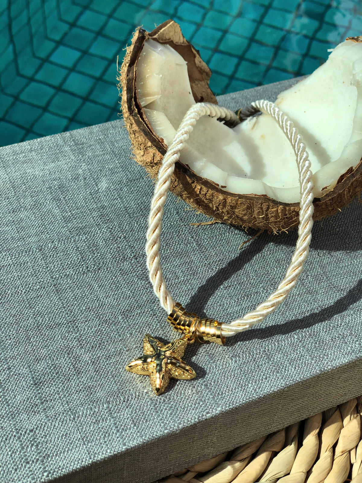 Colar Linha Mar Cordão e Pingente Estrela 45cm - Tiff Joias