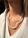 Colar Rebeca New Cristais Nude 55cm - Tiff Joias