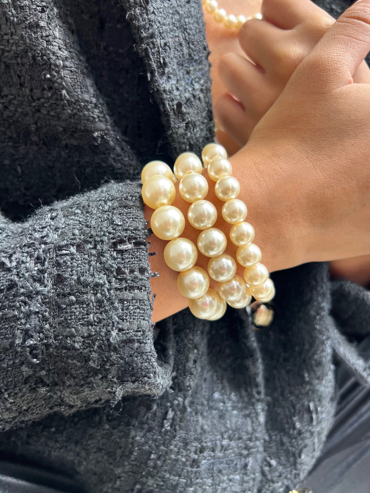 Mix De Pulseiras De Pérolas - Tiff Joias