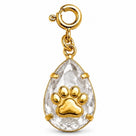 Pingente Cristal Pet Banho Ouro Com Fecho