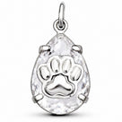 Pingente Cristal Pet Ródio*