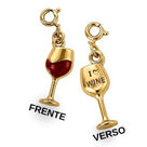 Pingente Taça Vinho Com Fecho