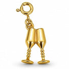 Pingente Taças Champagne Com Fecho