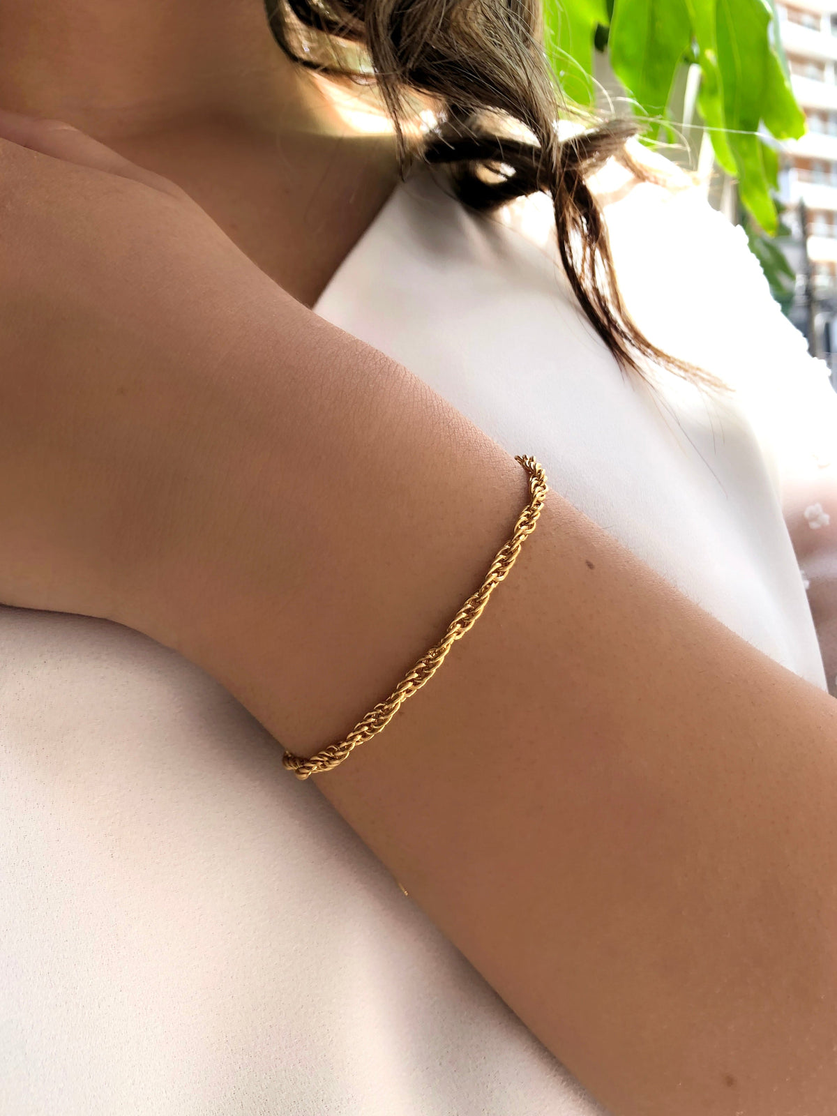Pulseira Corrente Cordão Baiano 16 cm - Tiff Joias