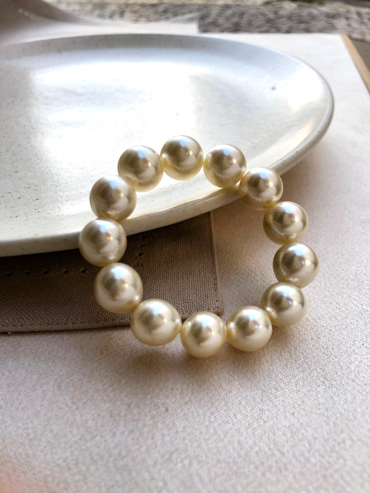 Pulseira De Pérolas Grande - Tiff Joias