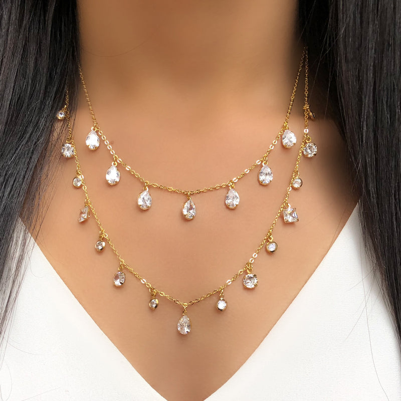 Mix De Colares Zircônias Brancas