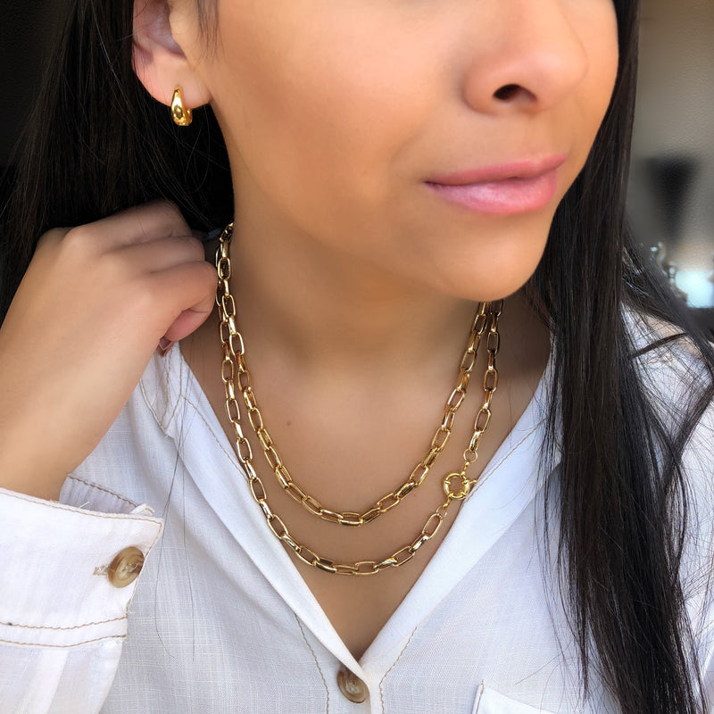 Mix de Colares Corrente Elos 42 cm E 50 cm