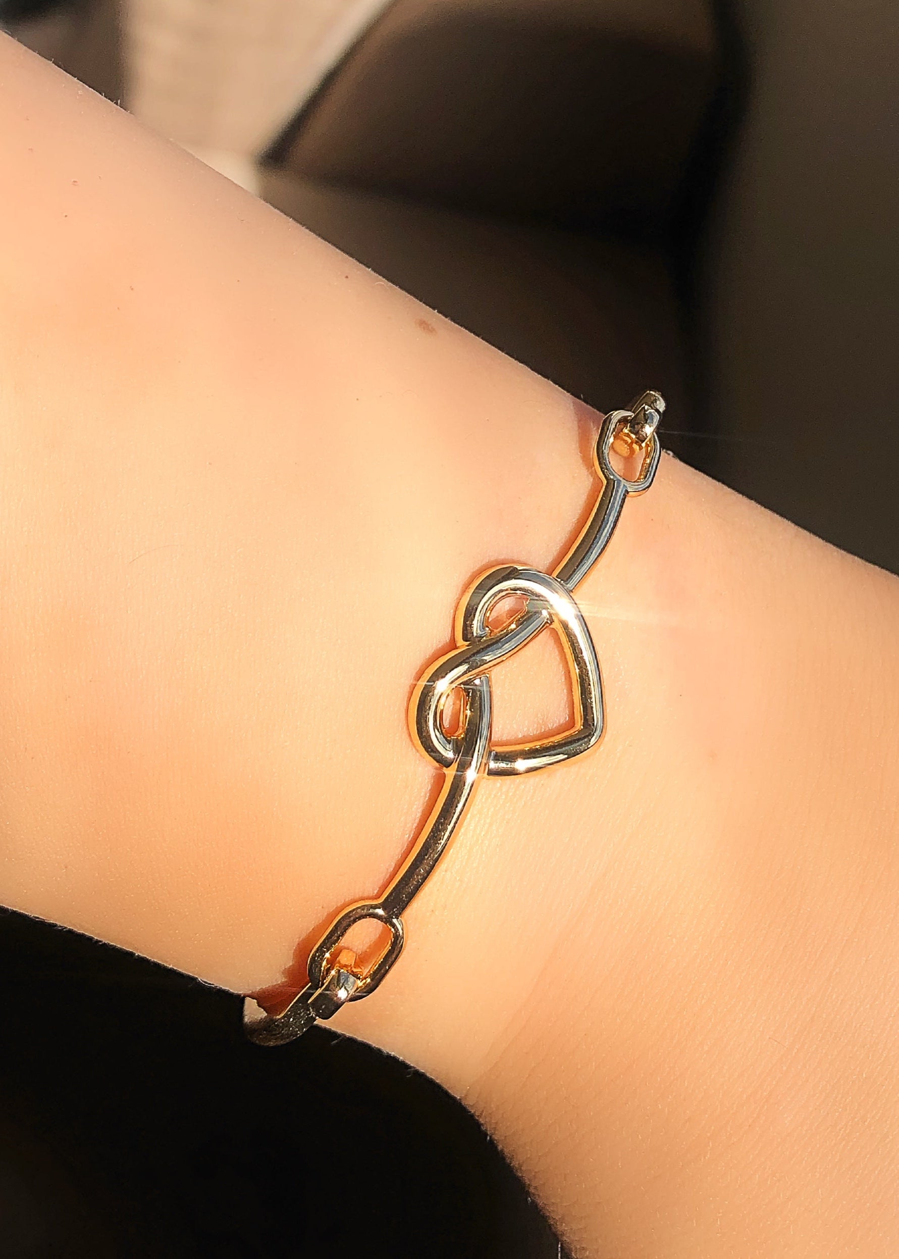 Bracelete Coração Trançado