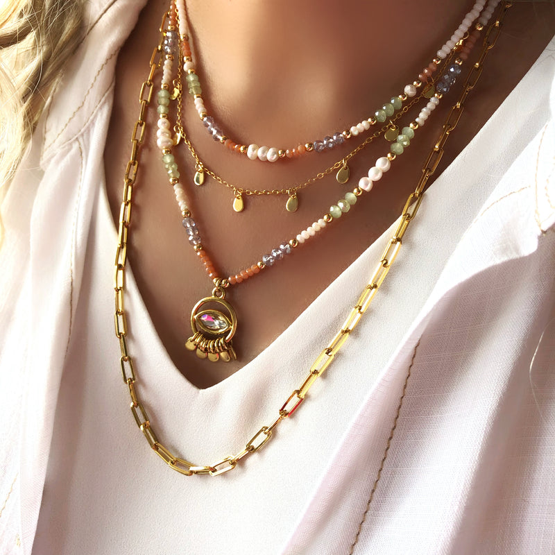 Mix de colares corrente elos 60 cm