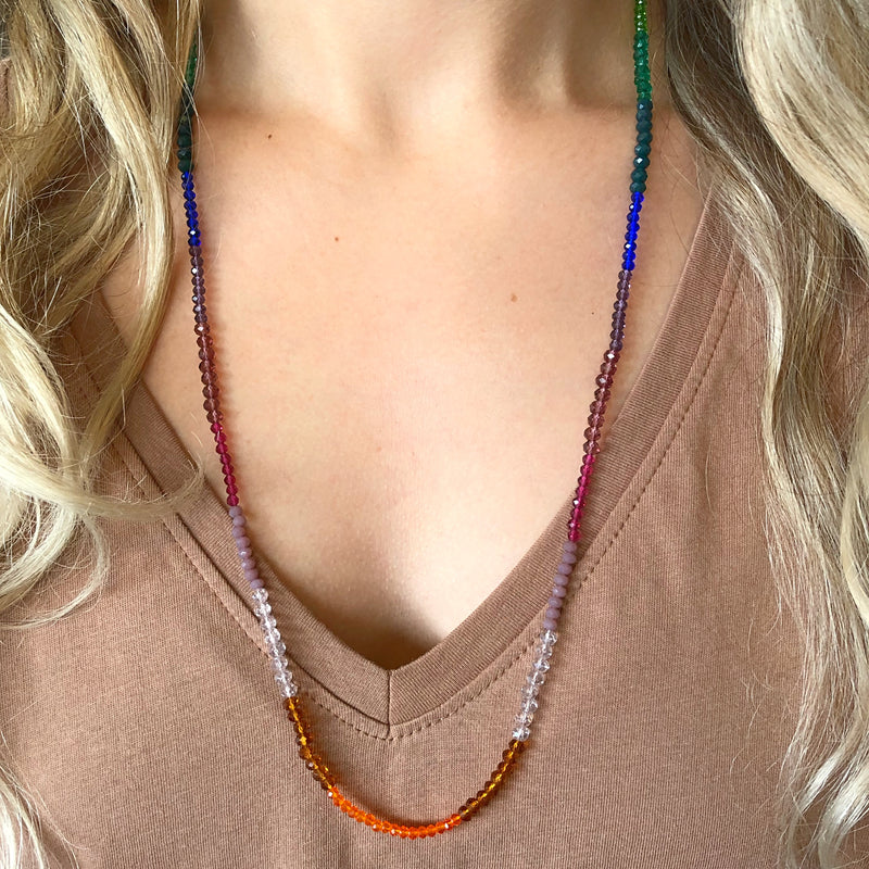 Colar Tons Coloridos 70 cm