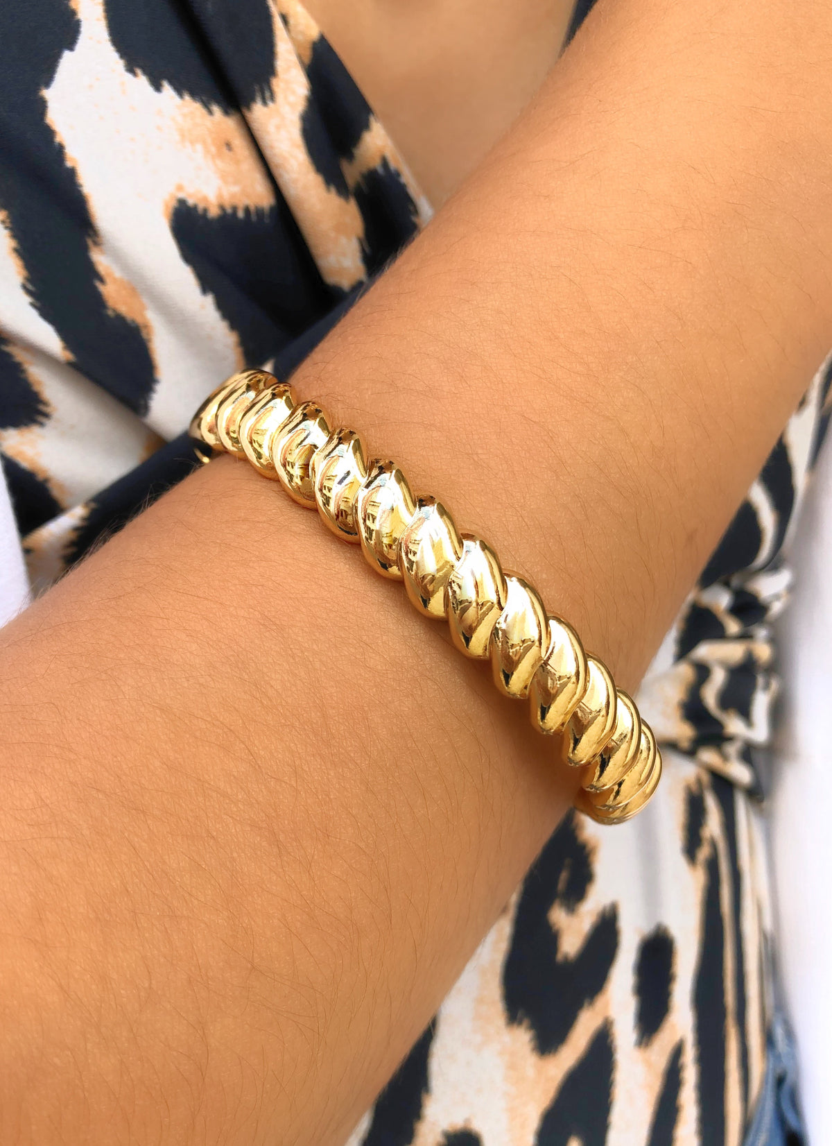 Bracelete Joice Volta Torcida 17cm - Tiff Joias