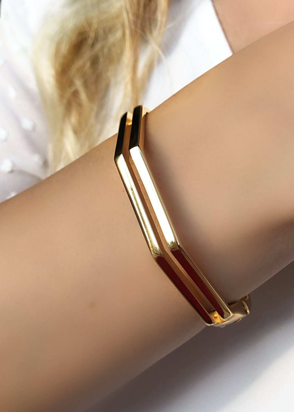 Bracelete Octagonal Vazado - Tiff Joias