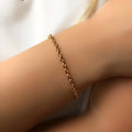 Pulseira Corrente Mini Portuguesa 16cm - Tiff Joias