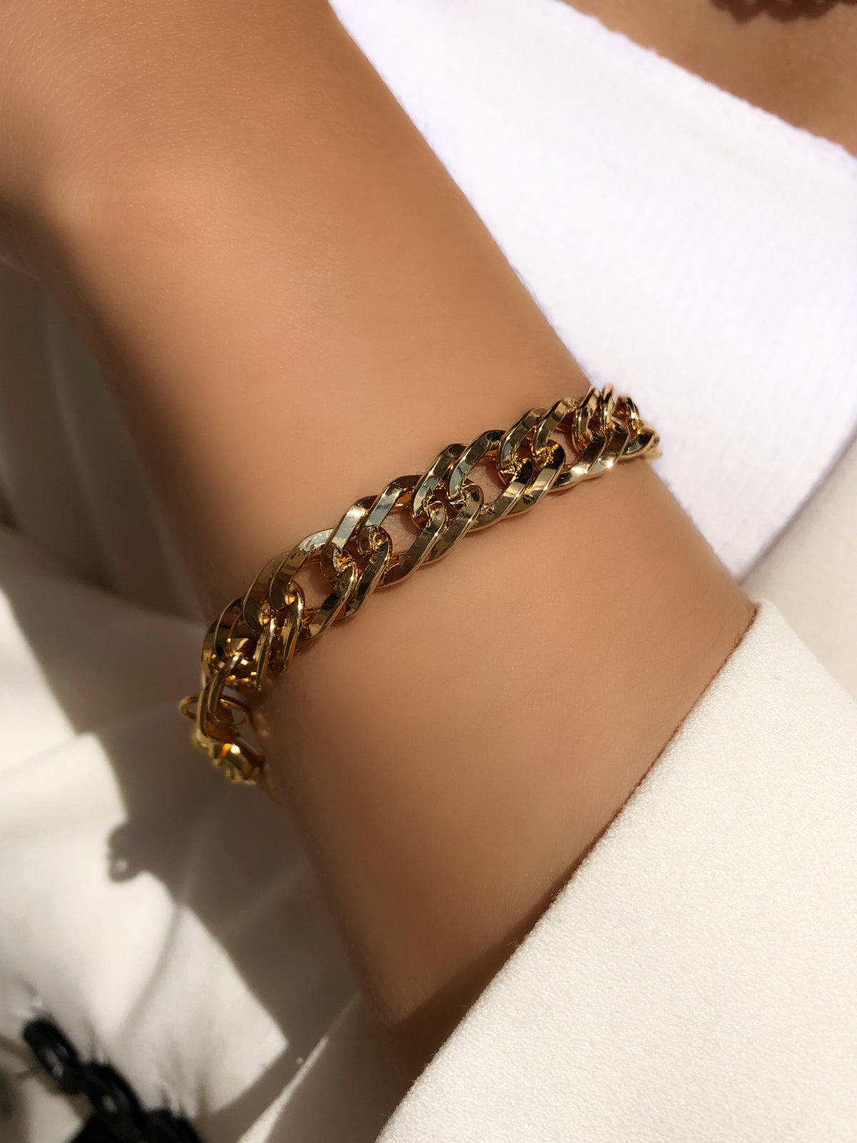 Pulseira Mariana Corrente Elos Duplo Grumê - Tiff Joias